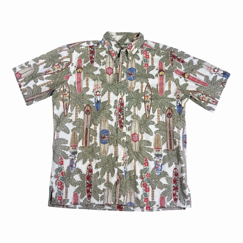 Reyn Spooner Vintage Limited Issue Mele Kalikimaka Shirt Sz L Christmas